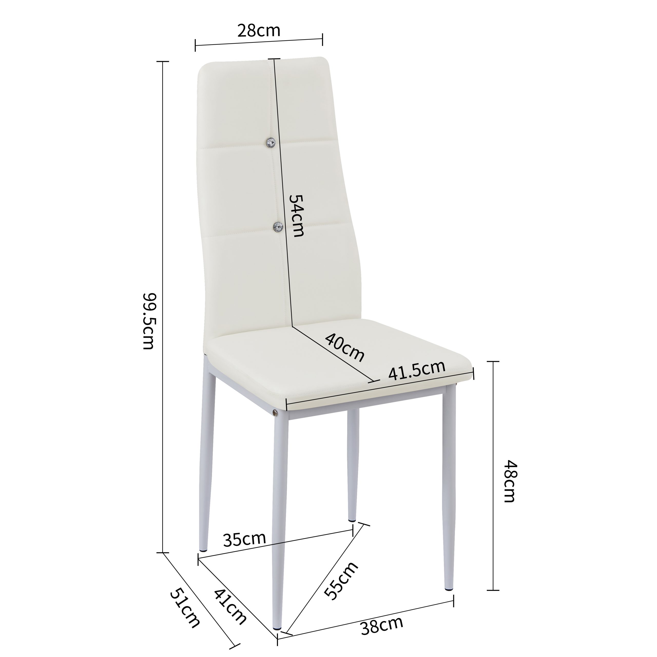 ALMENA Chairs - White #31420 - Image 5