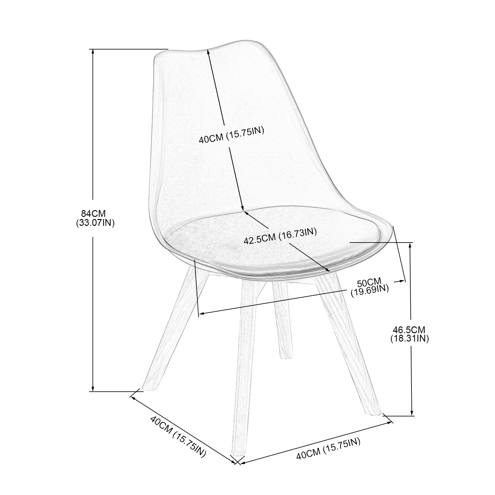 BLAIR Chairs - Lake Blue #31287 - Image 5