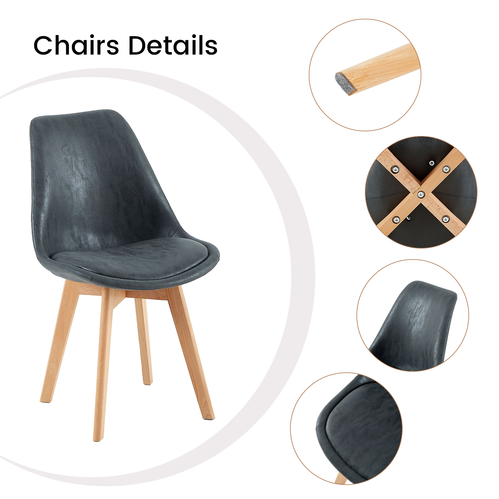 CAPPS Chairs - Dark grey #31566 - Image 3