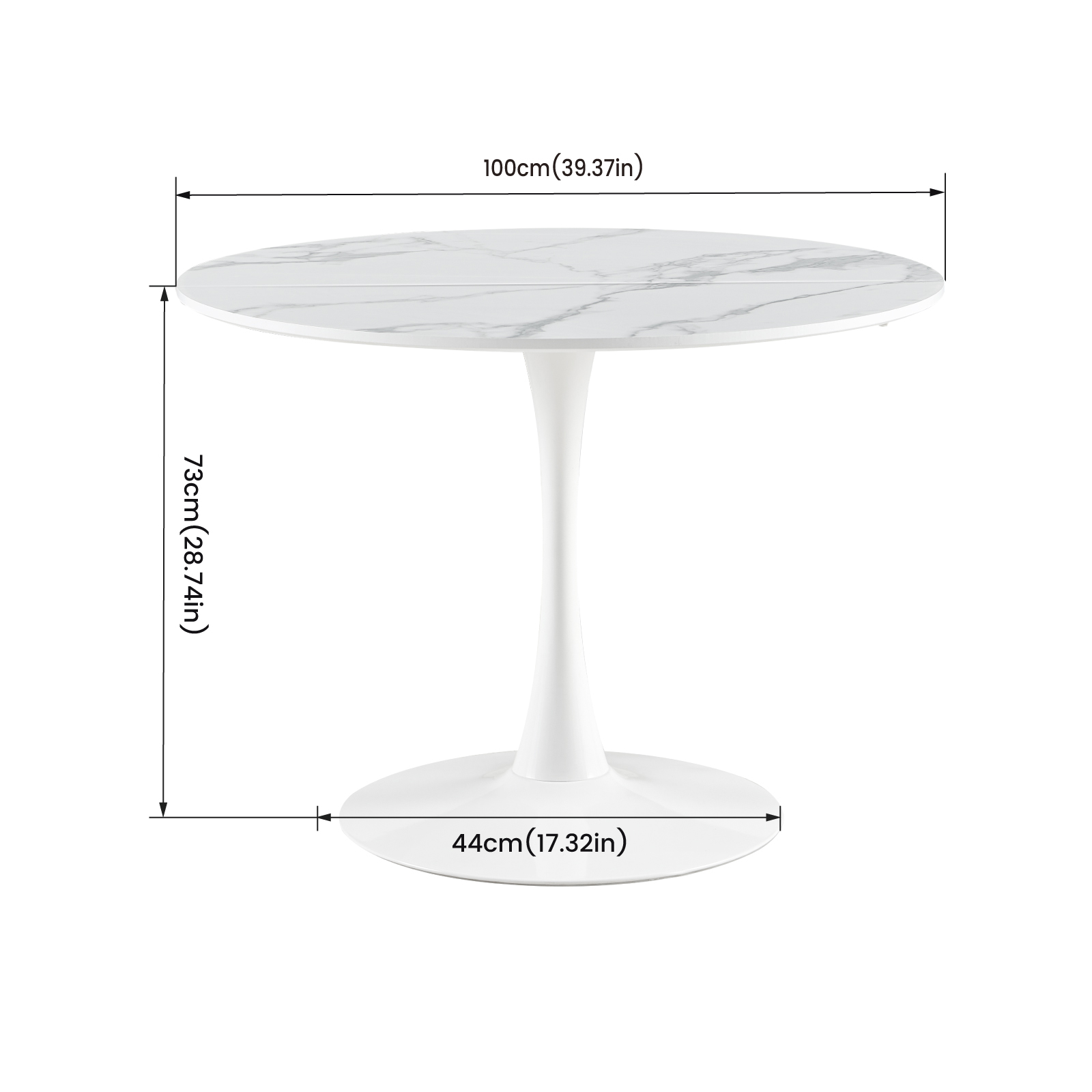 CLARK Tables - White marble #31151 - Image 5