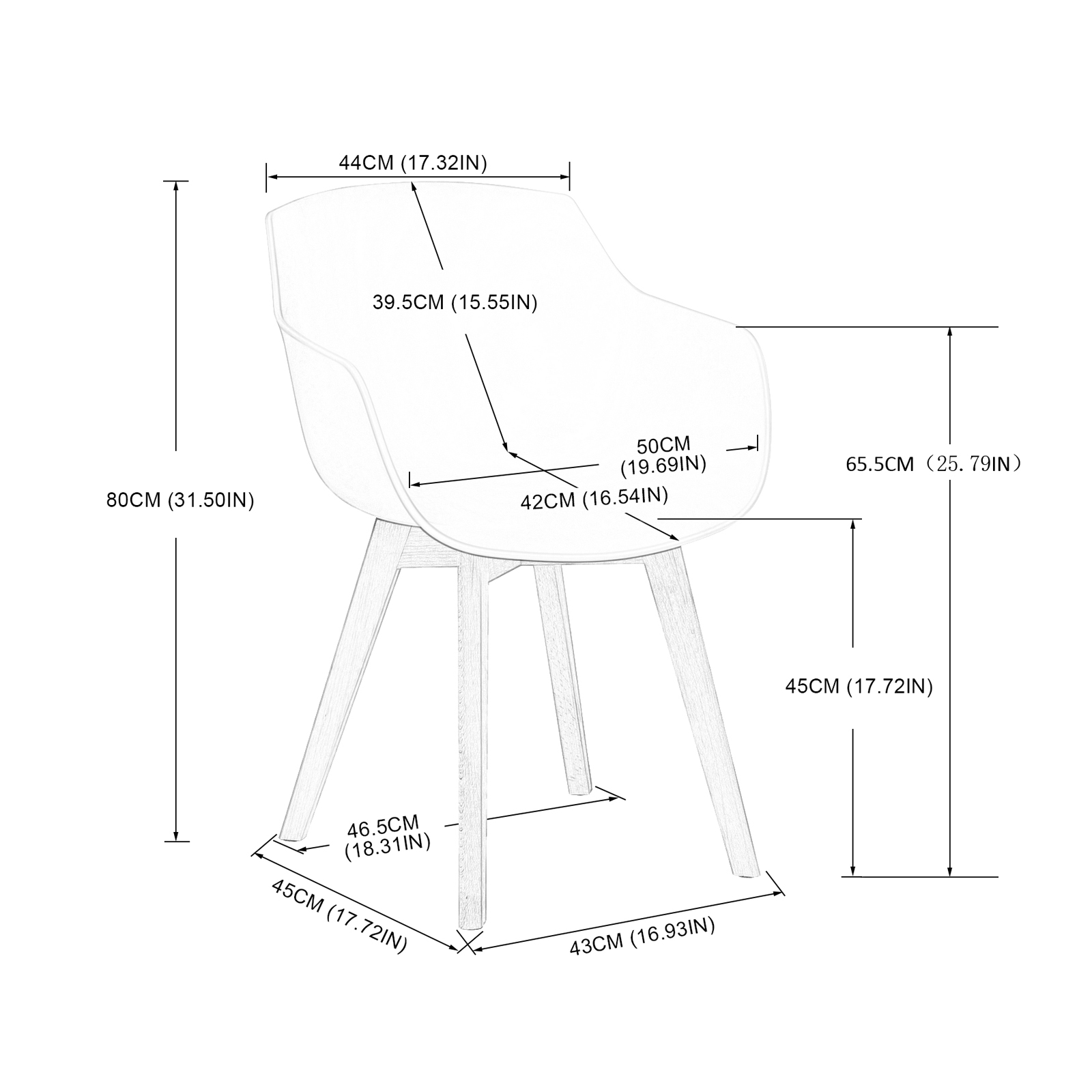 CLOVER Chairs - White #31457 - Image 5