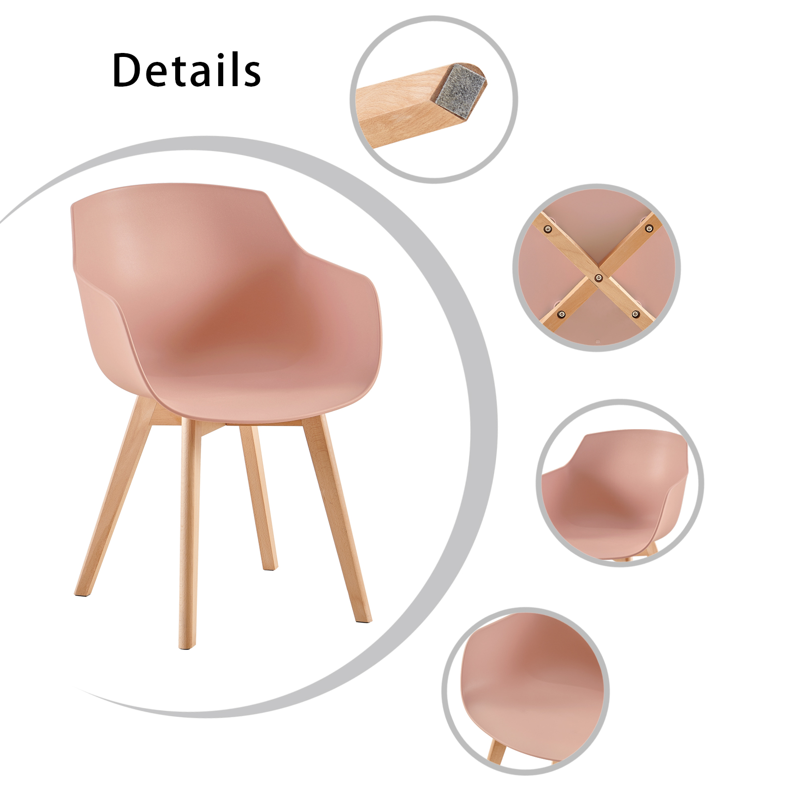 CLOVER Chairs - Bean Paste #31344 - Image 3
