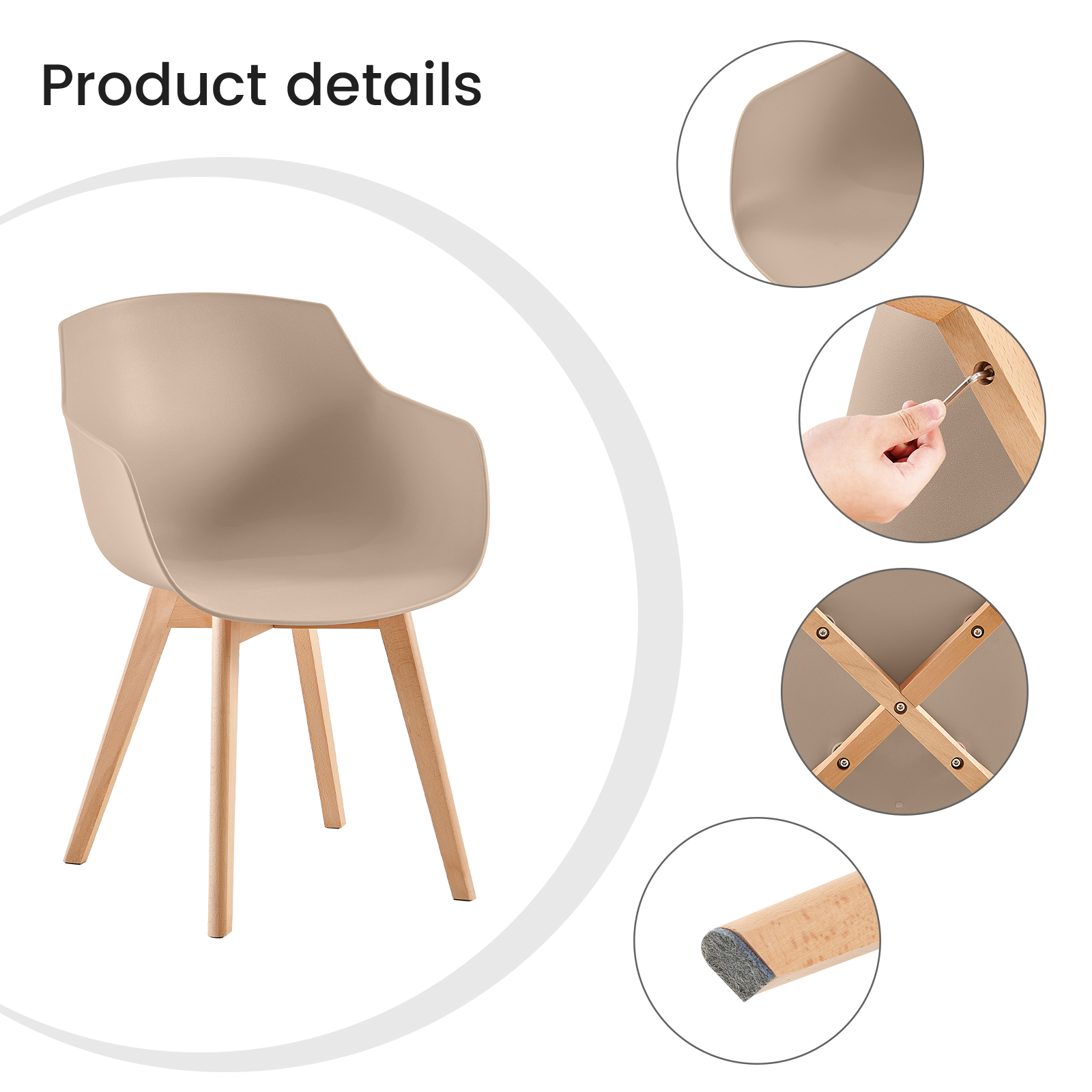 CLOVER Chairs - Light KAR-KEE #31416 - Image 3