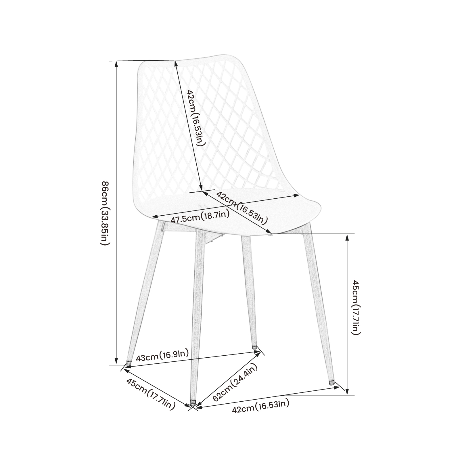 COVADA Chairs - White #31546 - Image 5