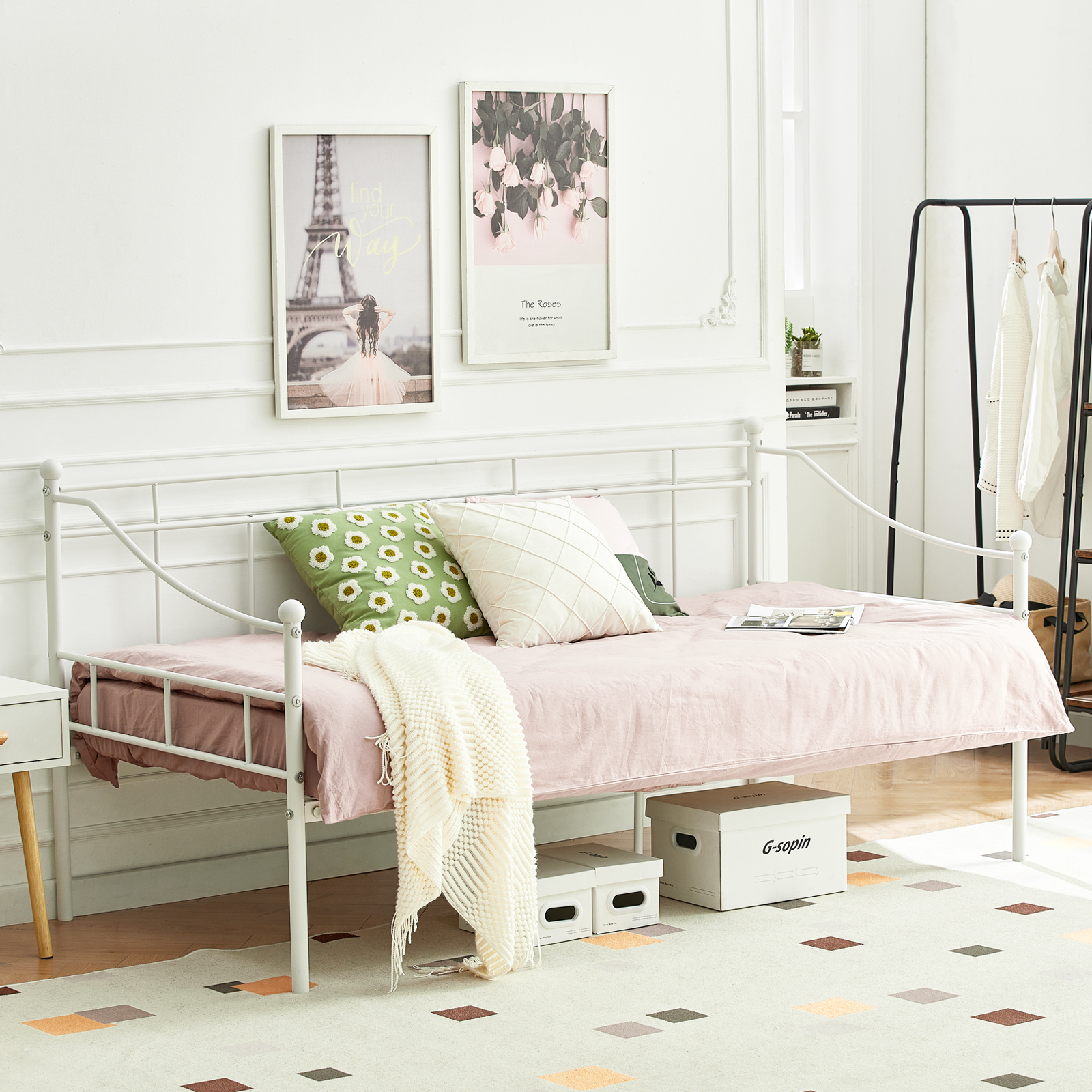 HILAND Beds - White #31538 - Image 2