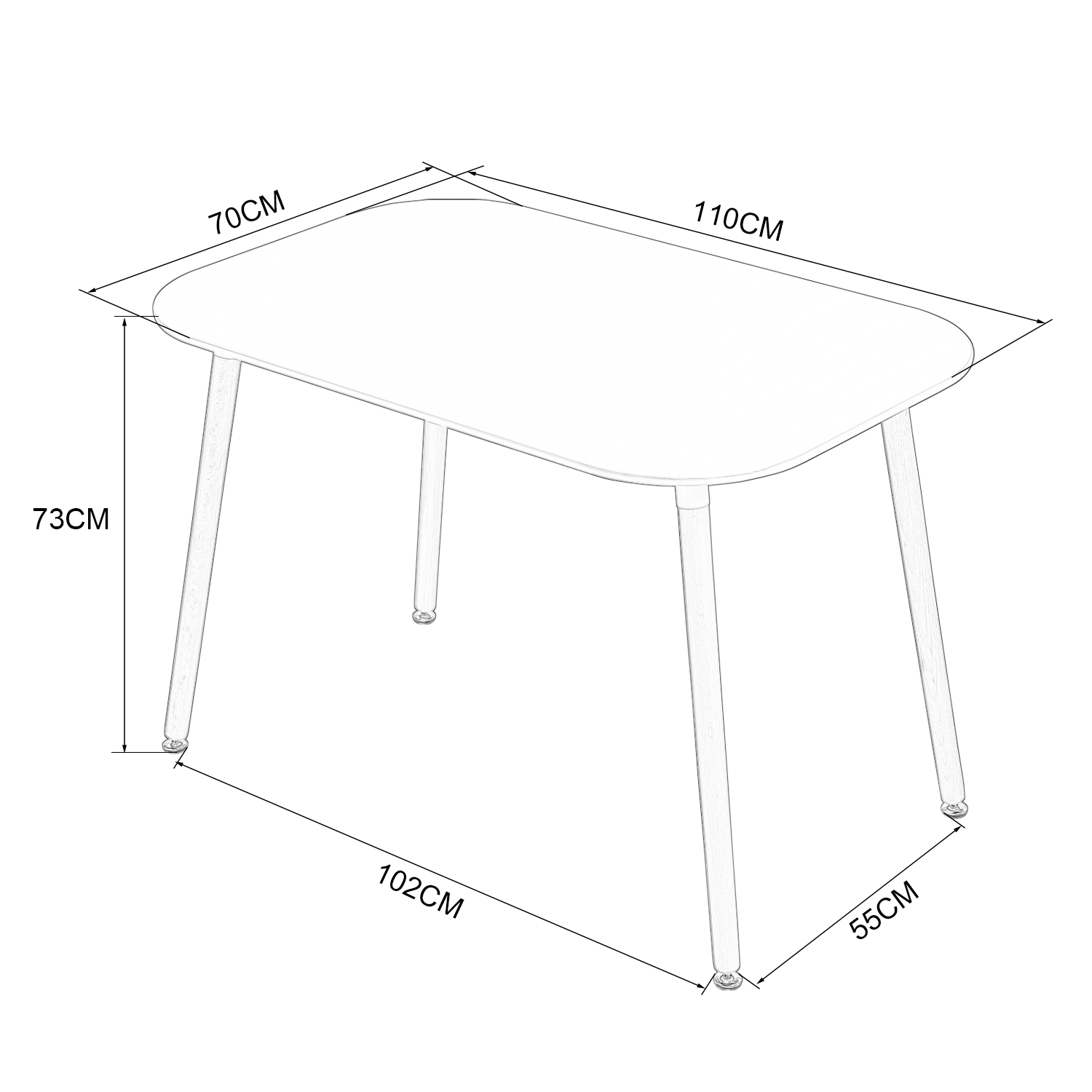 MAHWAH Tables - White #31597 - Image 5