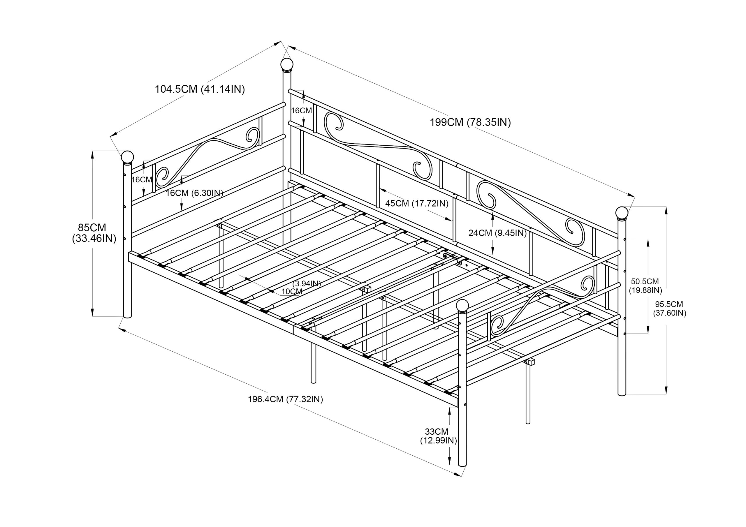 MODENA Beds - Black #31084 - Image 5