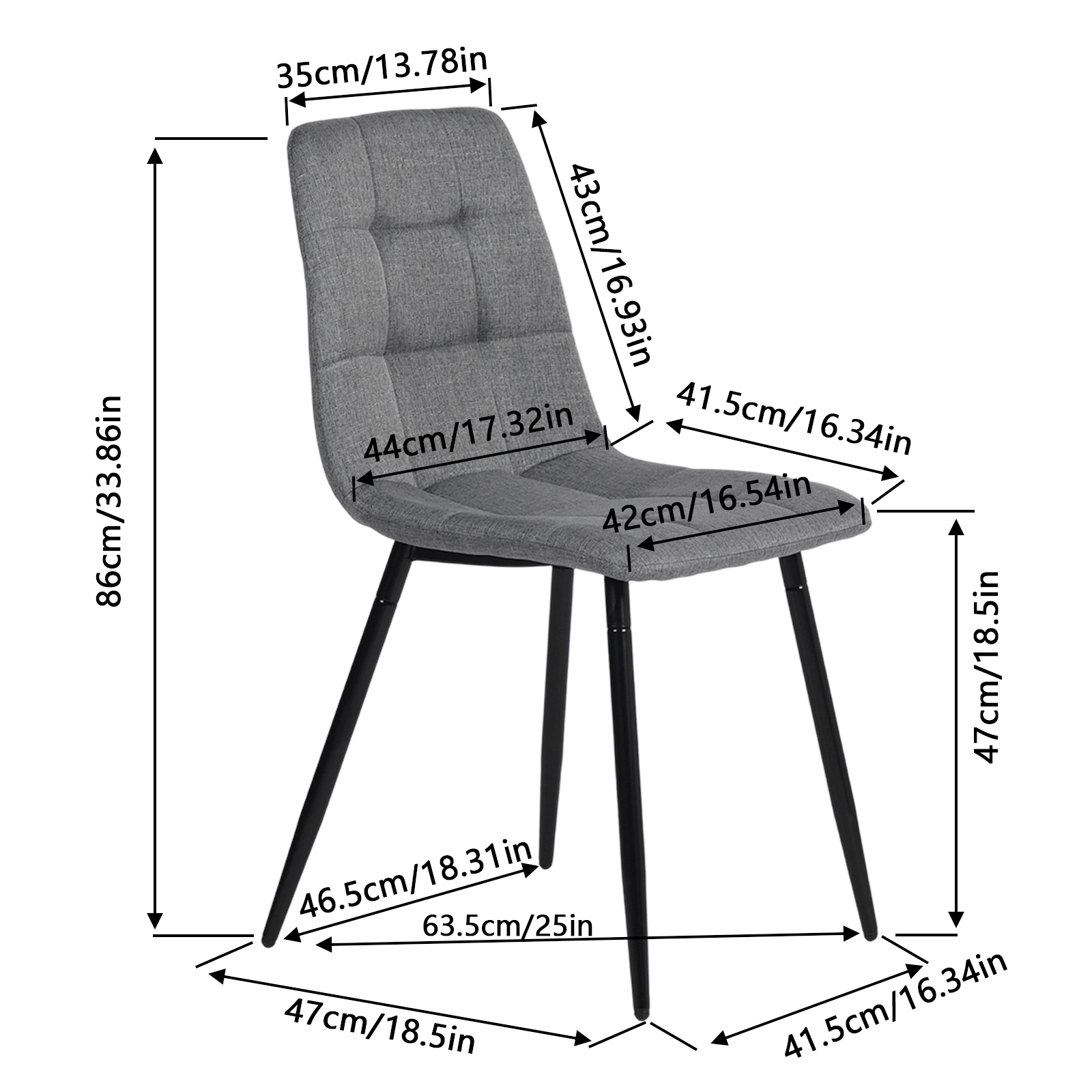 PLASKA Chairs - Gray #31176 - Image 5