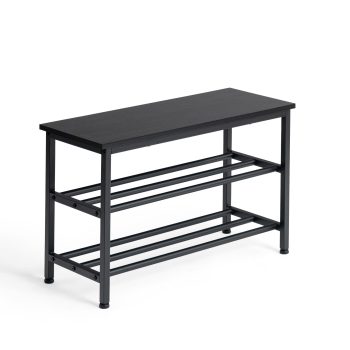 QUEETS Storage - Black wood grain color #31236