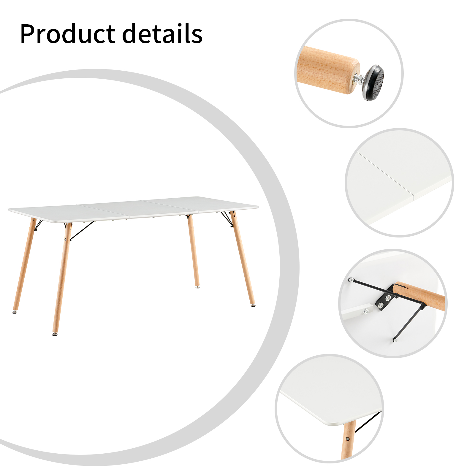 RAYSAL Tables - White #31165 - Image 3