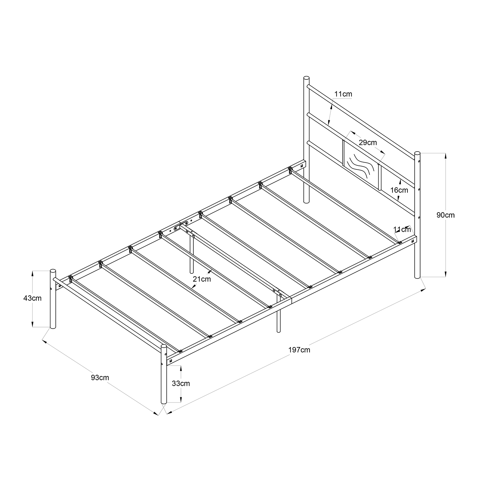 RUSKIN Beds - Black #31561 - Image 5
