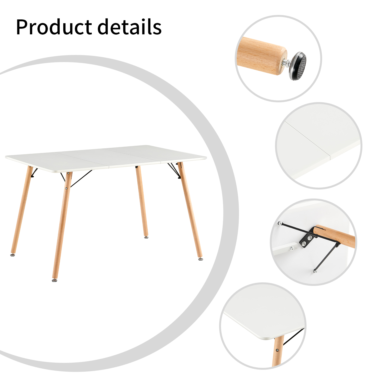 SOMERS Tables - White #31227 - Image 3