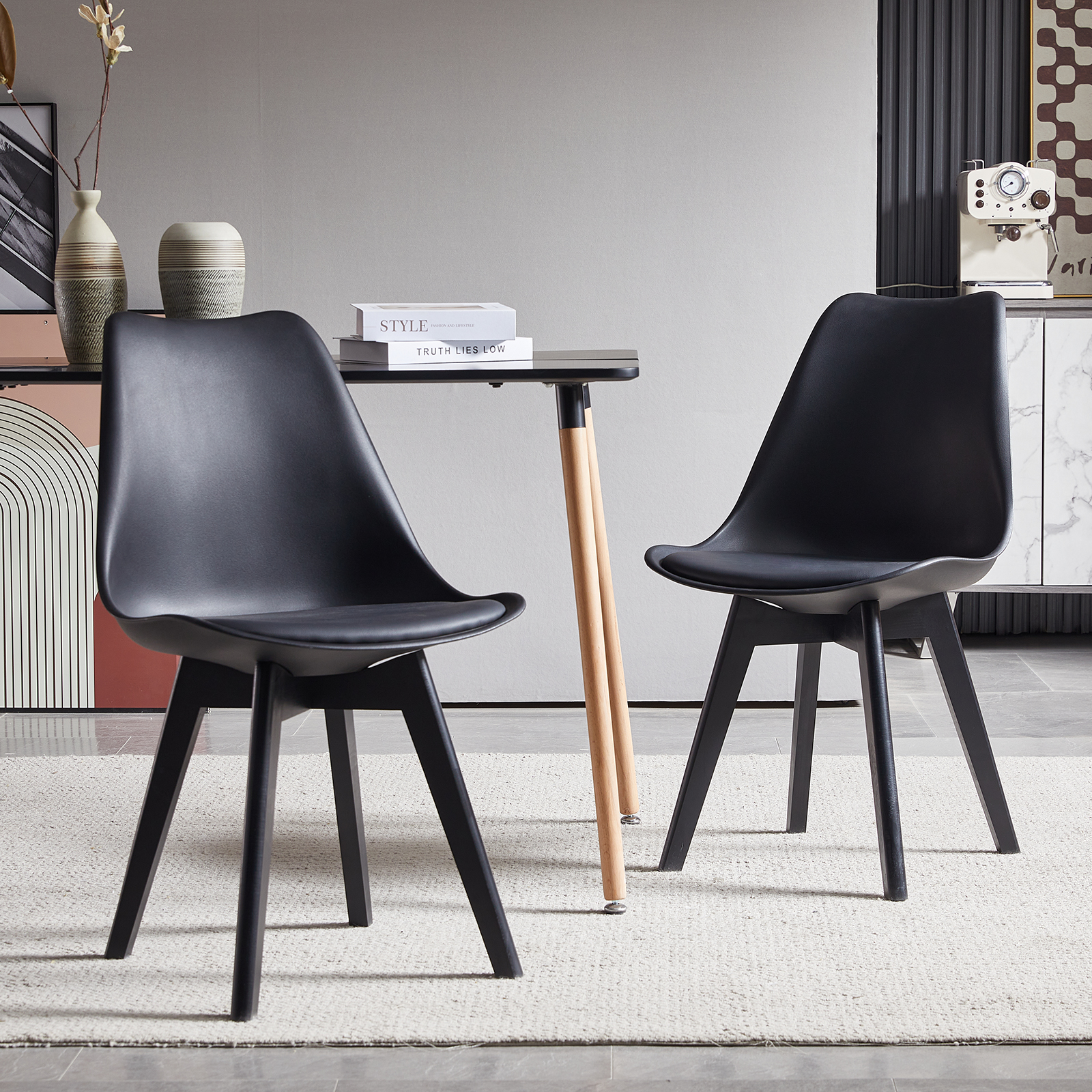 TULIP Chairs - Black #31338 - Image 2