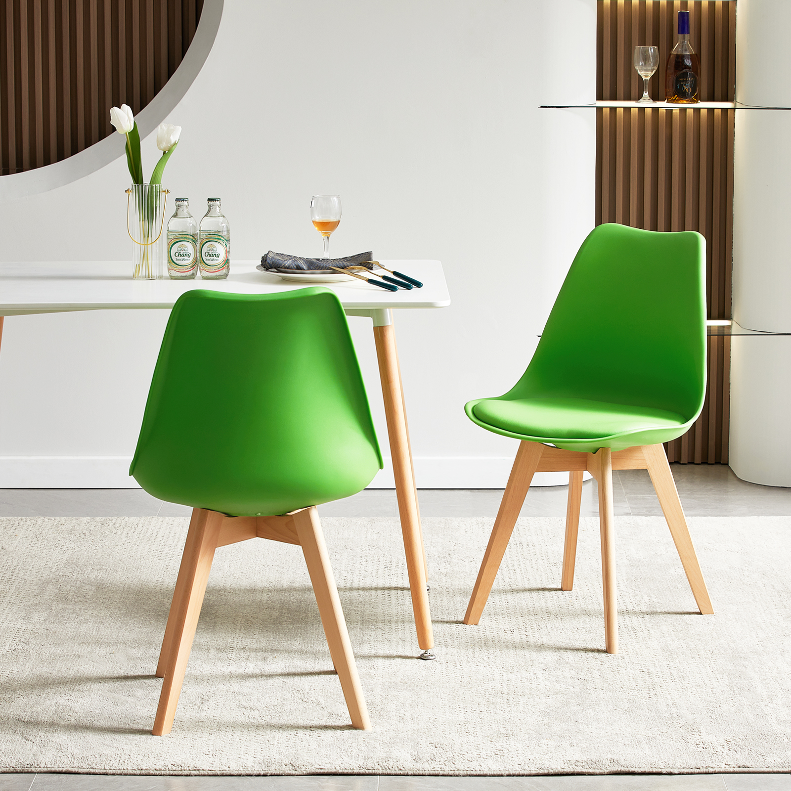TULIP Chairs - Green #31383 - Image 2