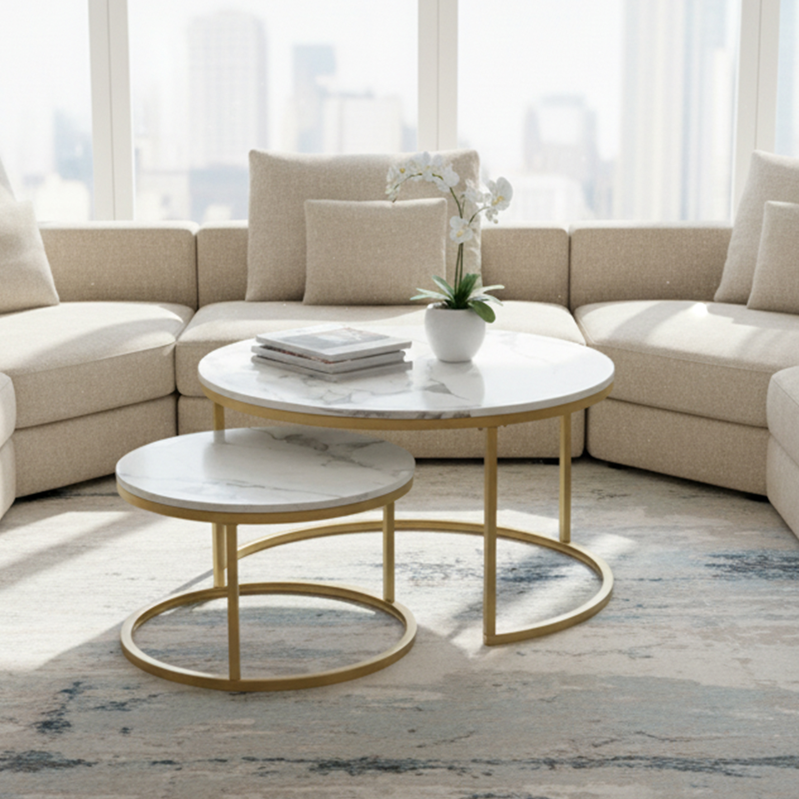 VERONA Tables - White marble #31537 - Image 2