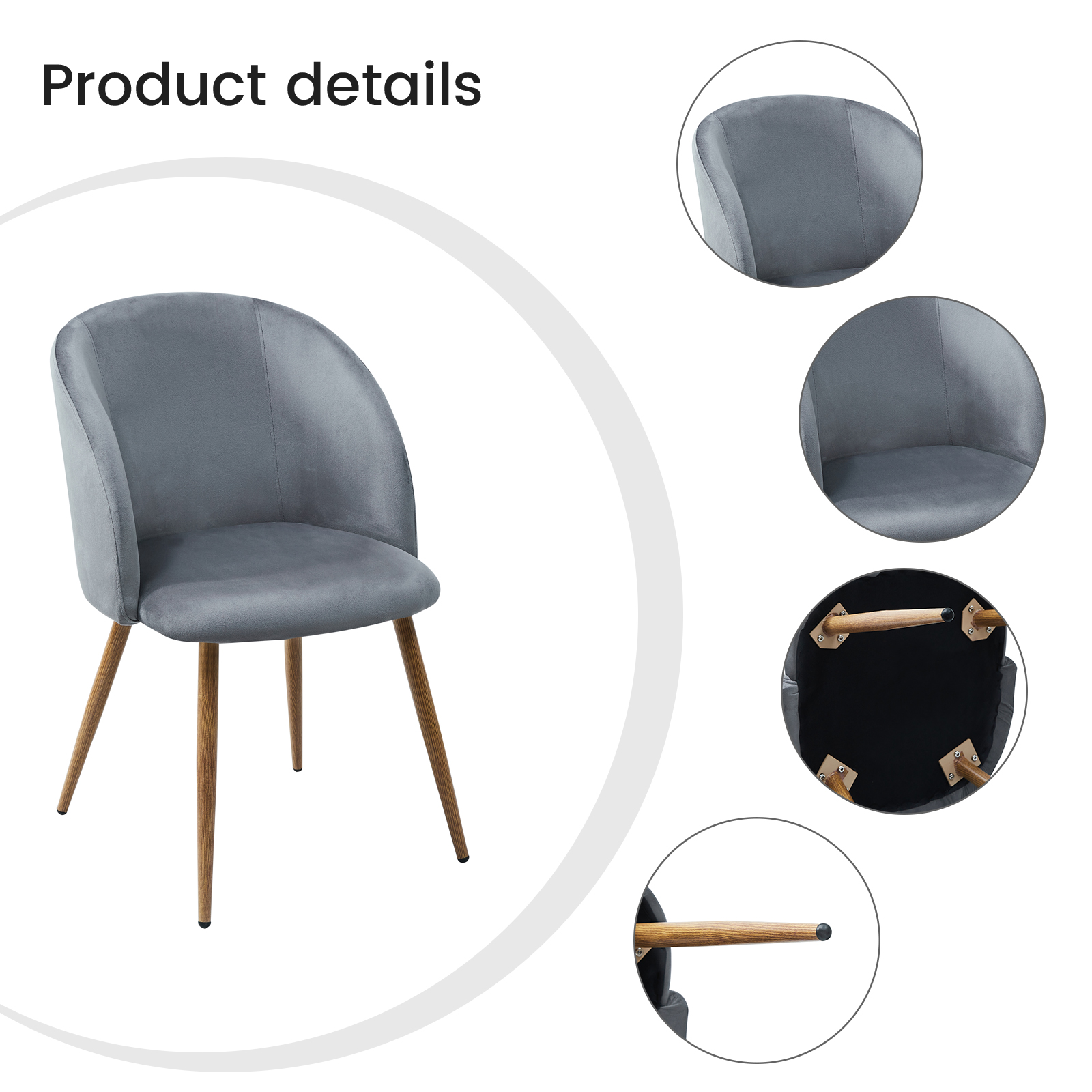 ALOE Chairs - Gray #31326 - Image 3