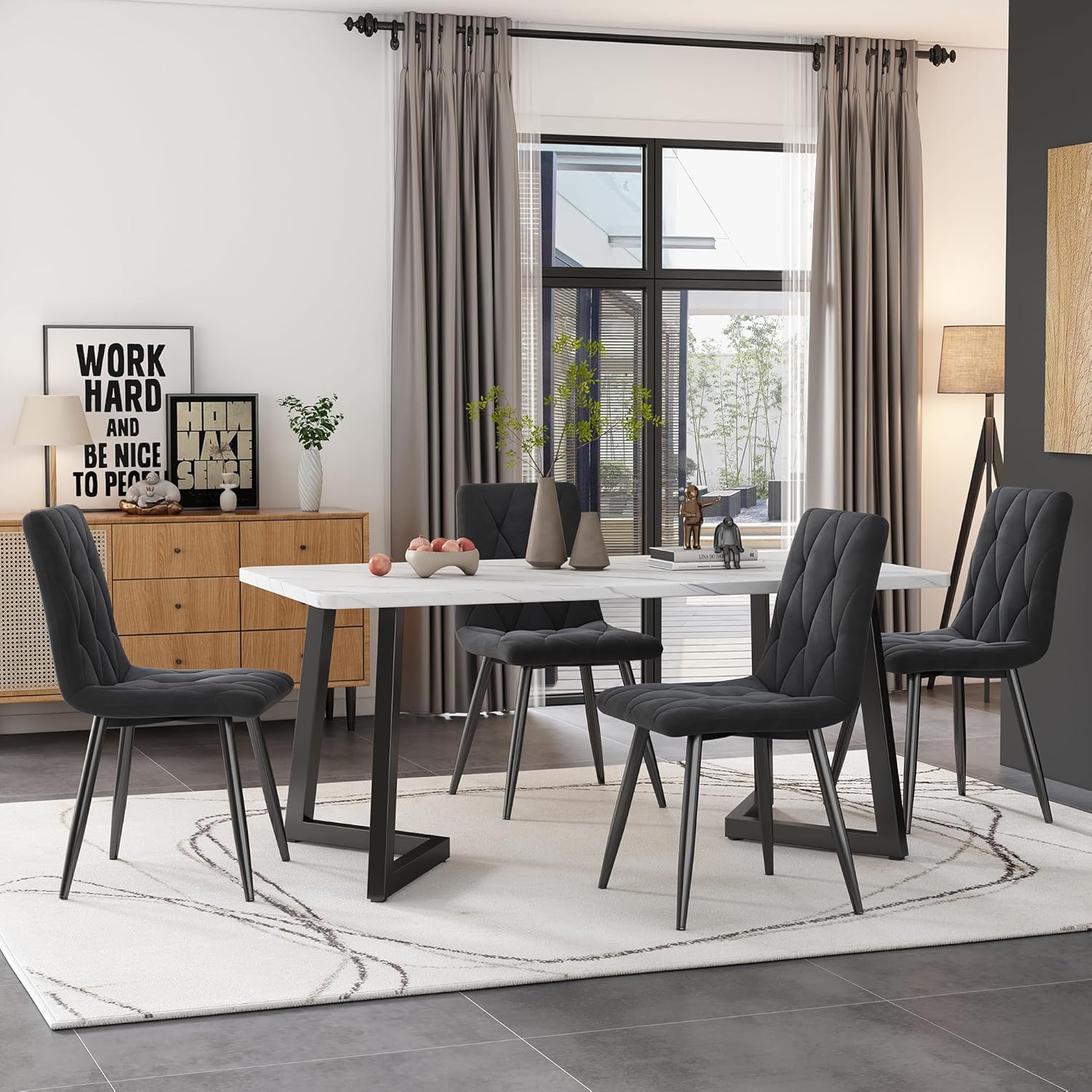 WELAKA Chairs - Dark grey #31948 - Image 2
