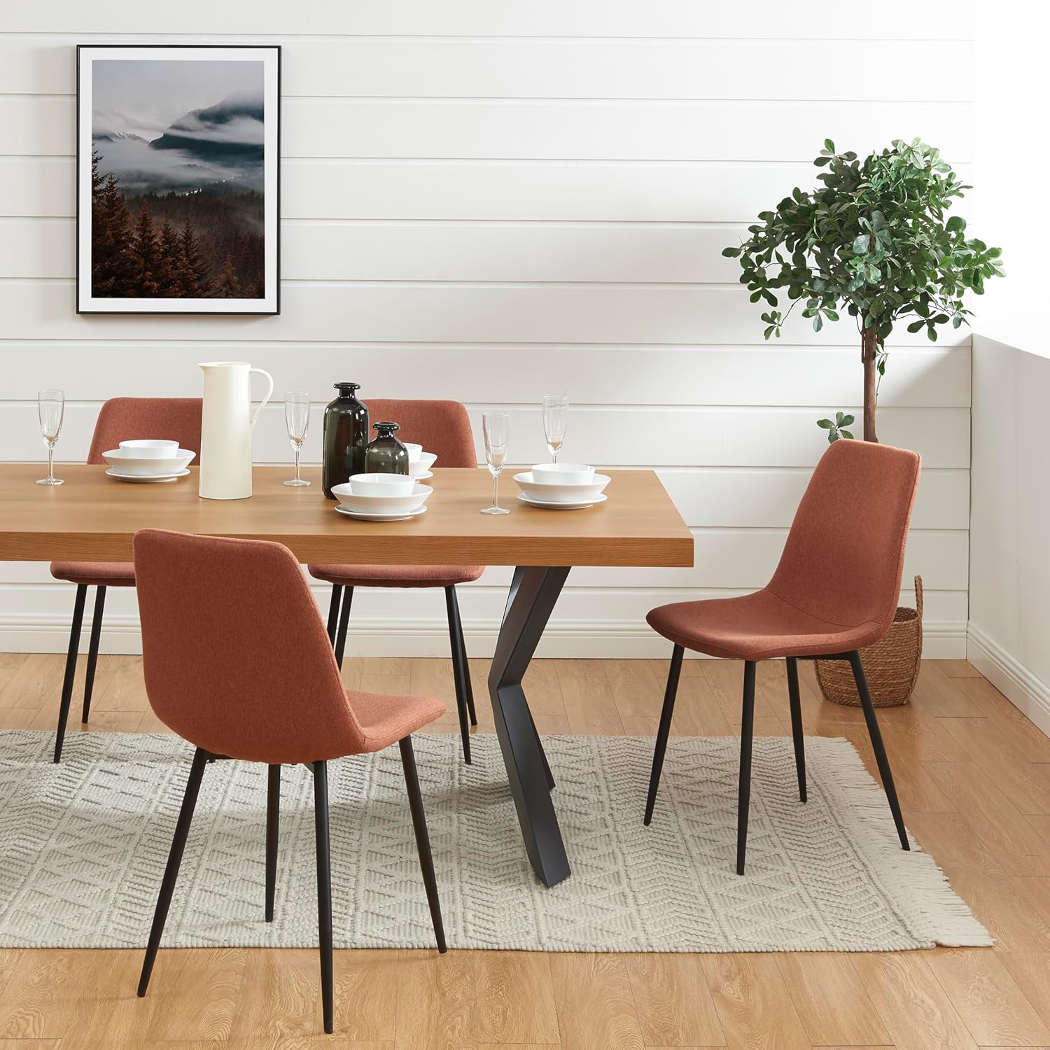 WELAKA Chairs - Wine Red #31982 - Image 2