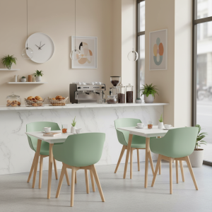 EGGREE chairs and tables are suitable for the restaurant industry